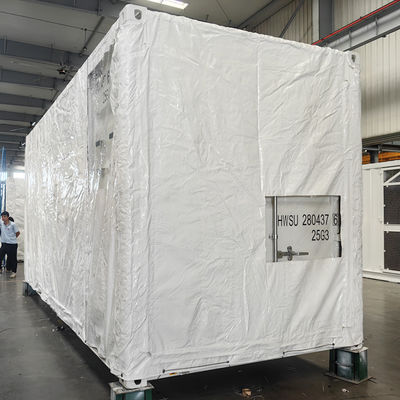 Litong 高品質 610gsm ホワイト タープ 20ft 40ft 配送コンテナカバー コンテナターポリン