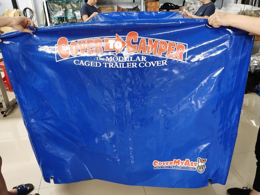 Litong カスタム商用ヘビーデューティーブルーキャンバス トラック ターポリンカバー プリントタープ ターポリンキャンバス